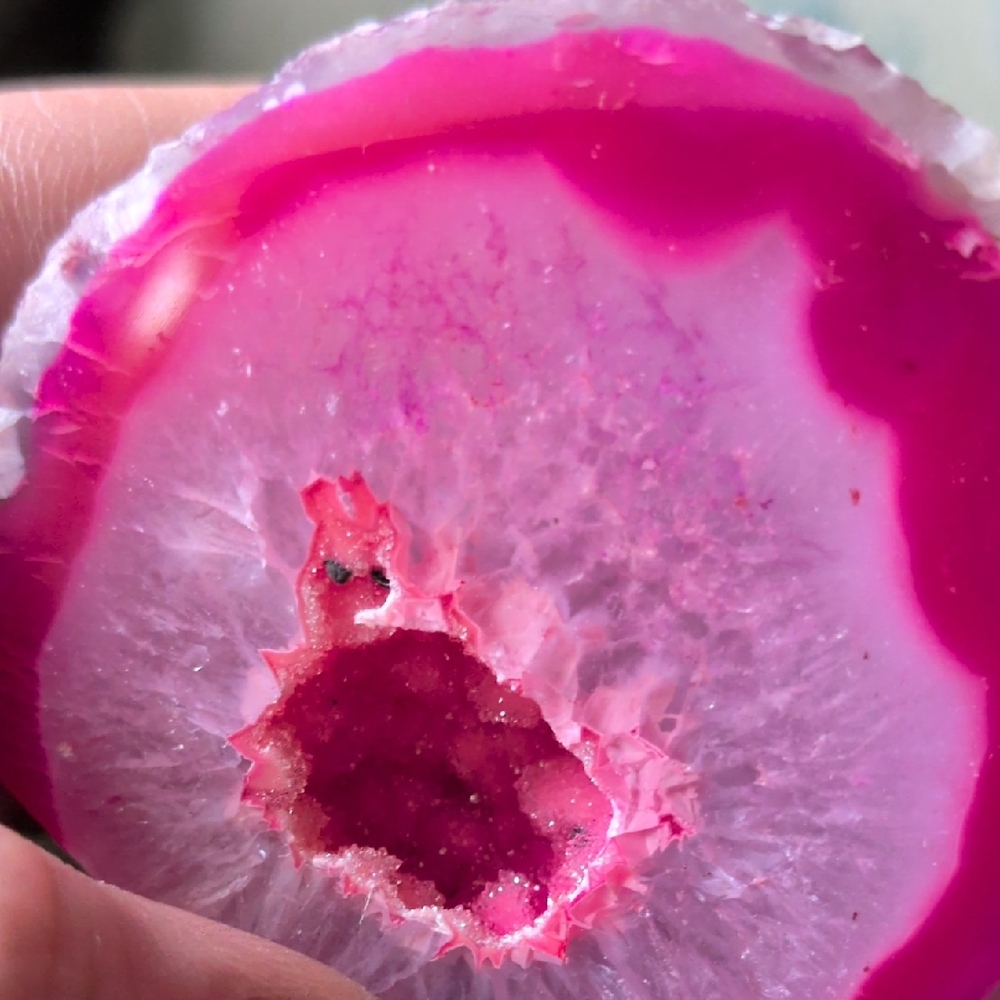 Pink Agate Geode- Home Accent - Picture 5 of 6